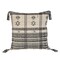 Nassau Collection Boho Square Throw Pillow - 18" - Beige and Black